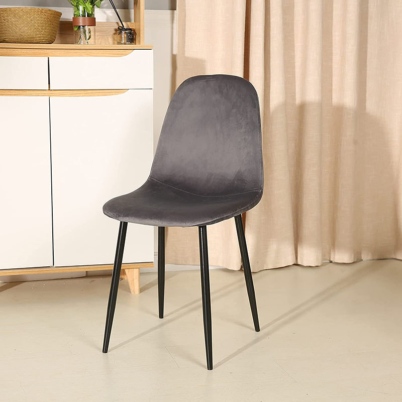 Luxury Metal Leg Leather Dining Chair For Living Room Catering